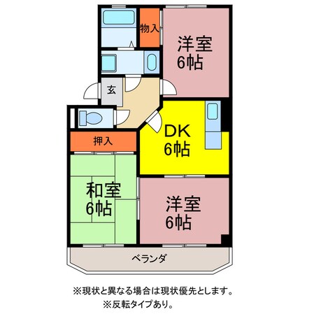 アプローズＡの物件間取画像